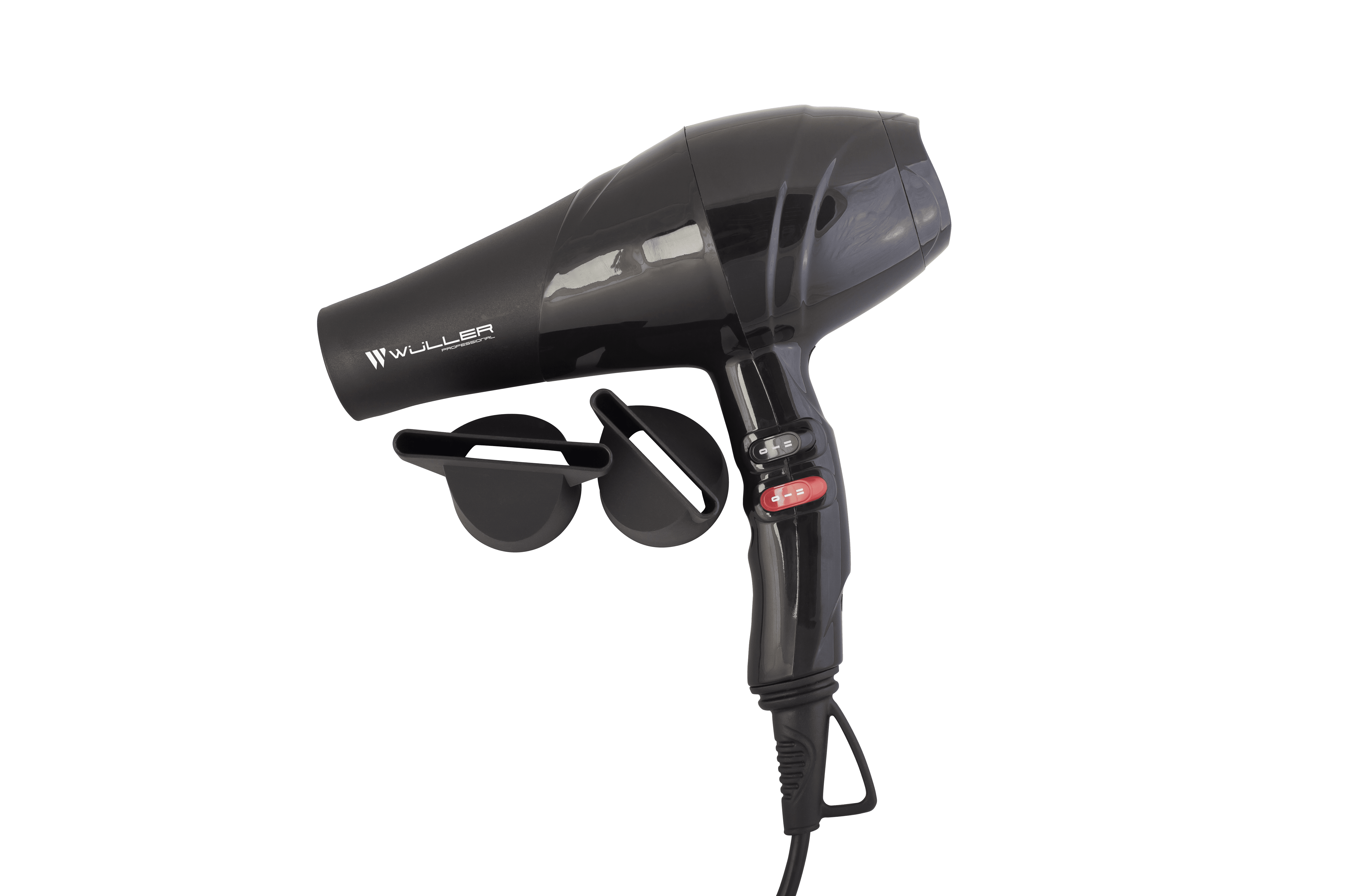 Фен Wuller Stark, чёрный, 2300W, кноп. сбоку + 2 насадки  (WF.471)