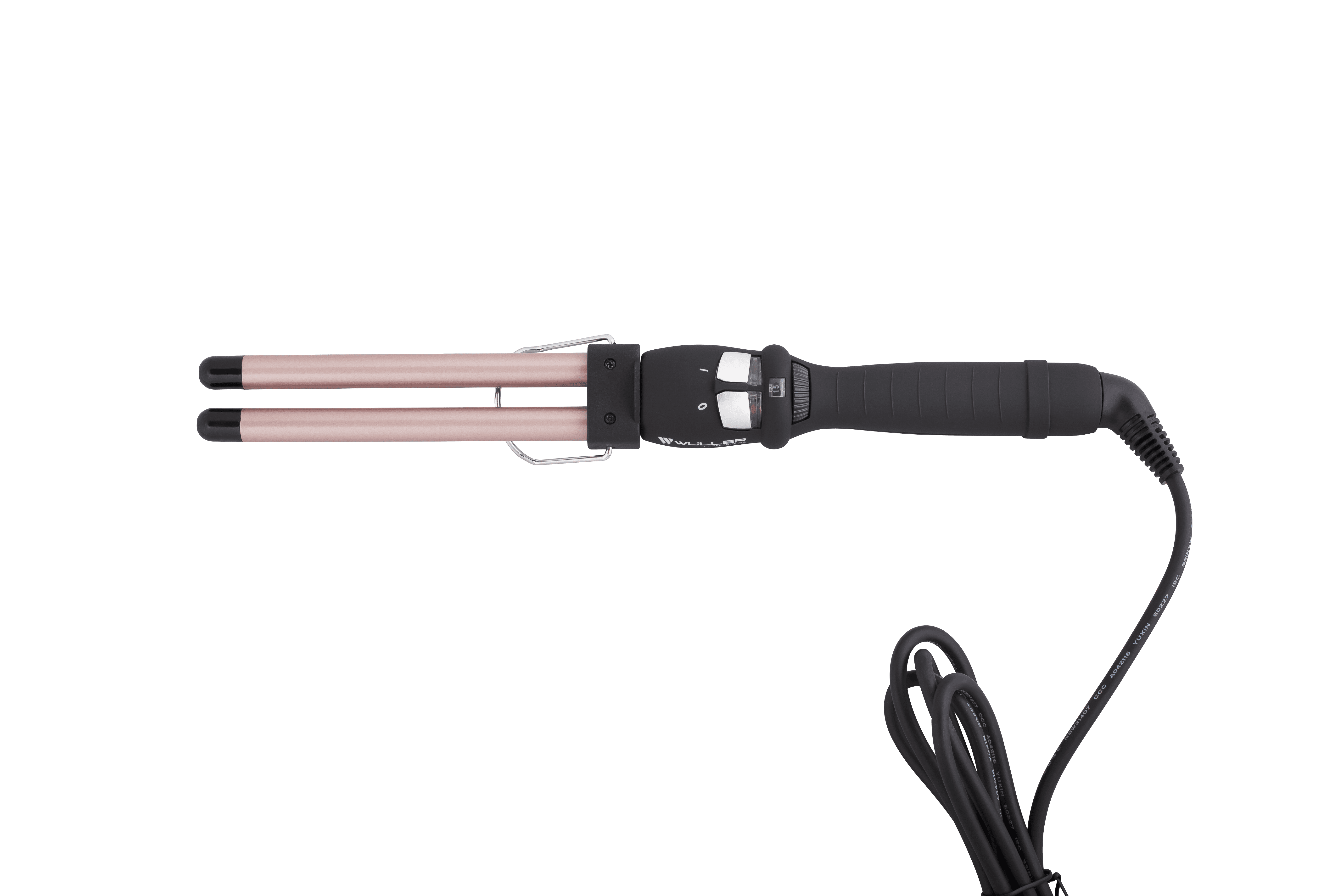 Плойка Wuller Maven двойная, чёрный с розовым, 12,8мм, 35W, 80-210C,  (WP.511-DL)